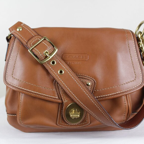 Coach Legacy Ali 65th Anniversary Brown Whiskey Leather Shoulder Handbag Purse - Picture 16 of 16